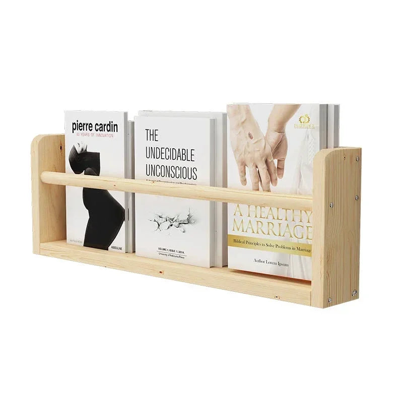 Wood Floating Shelves Wall Nursery Book Shelves Kids Bookshelf for Living Room Bedroom Decor Kitchen Spice Bathroom Storage Rack