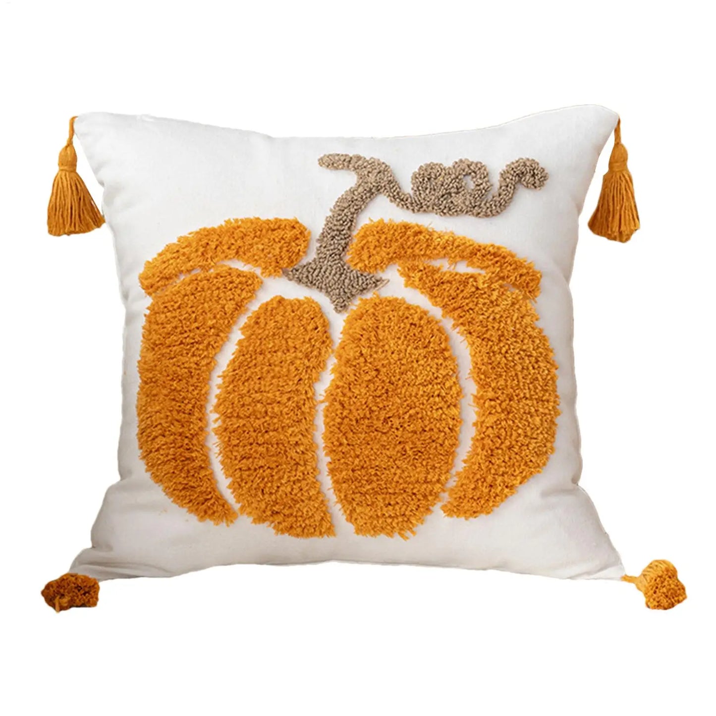 Pillow Covers Halloween Decoration Throw Pillow Cover Pumpkin Ghost Plush Autumn Thanksgiving Harvest Home Sofa Decoration