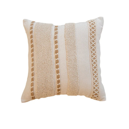 45x45cm Bohemian Plush Throw Pillow Cover Romantic Sunshine Sofa Cushion Waist Cover Geometric Tassel Homestay Style Pillowcase