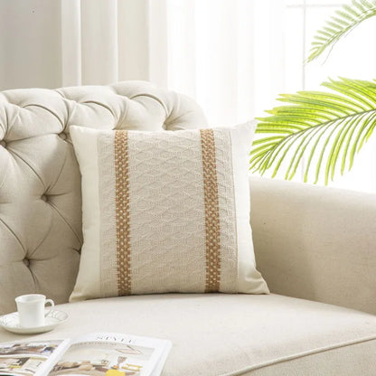 Bohemian Linen Pillow Covers Pillow Cushion Cases for Sofa Office Bed Home Textured Throw Decor Trendy Boho Chic Pillowcase