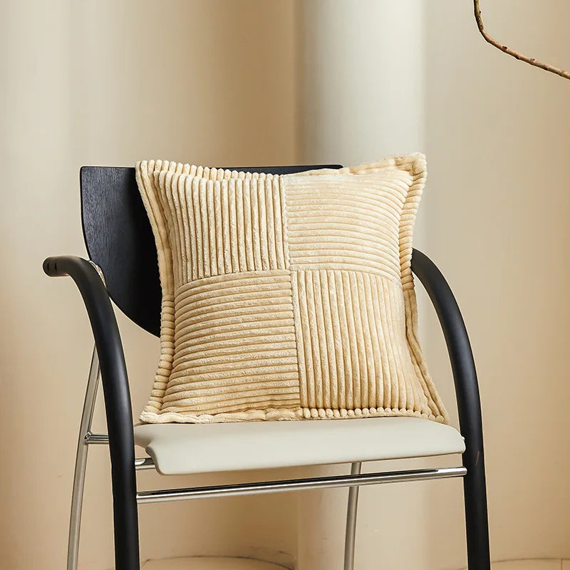 Boho Striped Pillow Covers Decorative Cushion for Sofa Living Room Bed White Throw Cover Polyester Pillowcases for Pillows 45x45