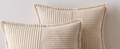 Boho Striped Pillow Covers Decorative Cushion for Sofa Living Room Bed White Throw Cover Polyester Pillowcases for Pillows 45x45