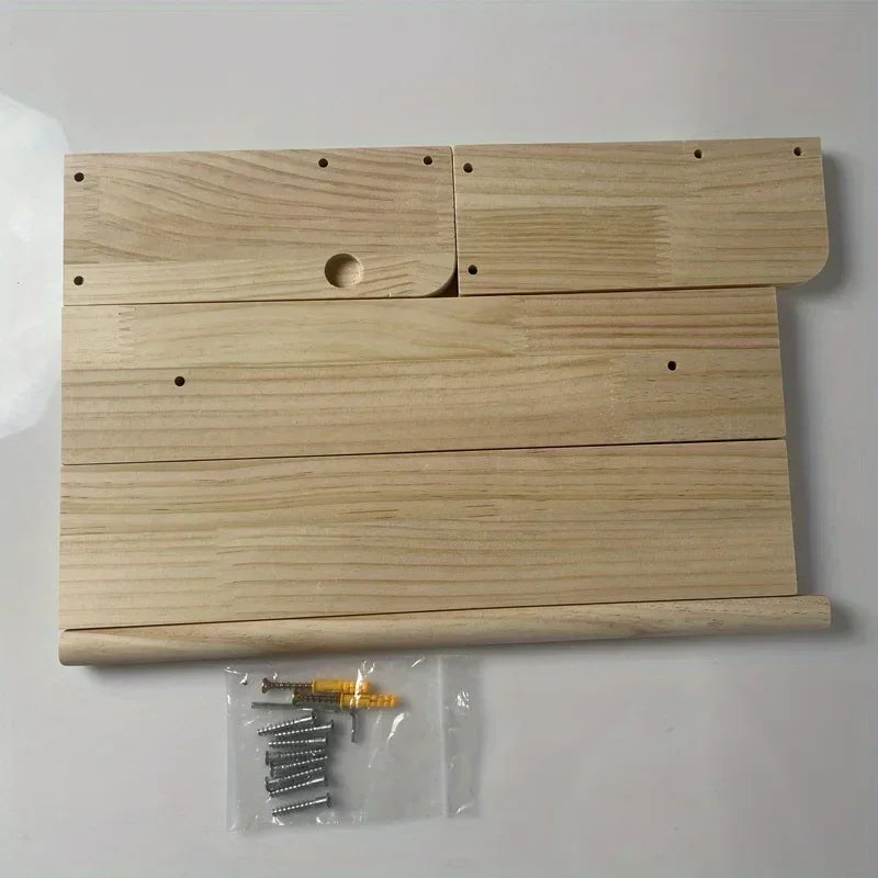Wood Floating Shelves Wall Nursery Book Shelves Kids Bookshelf for Living Room Bedroom Decor Kitchen Spice Bathroom Storage Rack