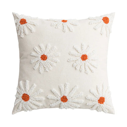 45x45cm Bohemian Plush Throw Pillow Cover Romantic Sunshine Sofa Cushion Waist Cover Geometric Tassel Homestay Style Pillowcase