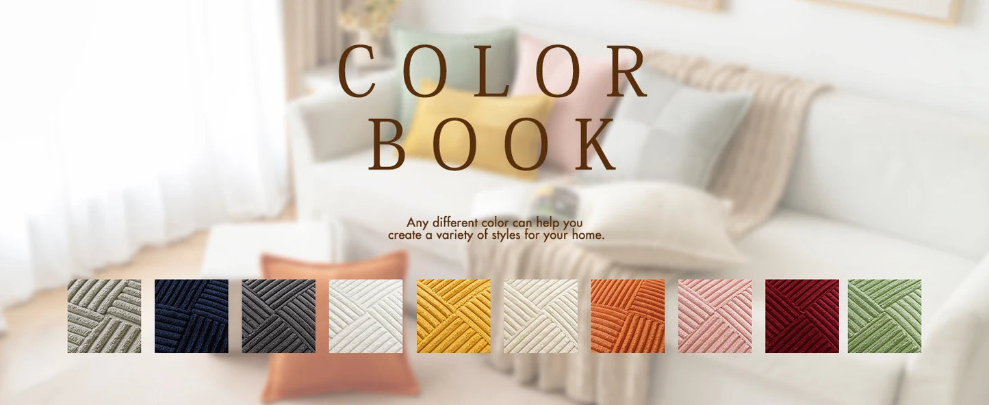 Boho Striped Pillow Covers Decorative Cushion for Sofa Living Room Bed White Throw Cover Polyester Pillowcases for Pillows 45x45