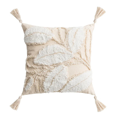 45x45cm Bohemian Plush Throw Pillow Cover Romantic Sunshine Sofa Cushion Waist Cover Geometric Tassel Homestay Style Pillowcase